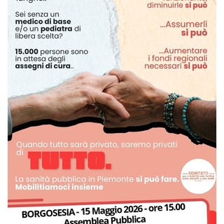 Sanità pubblica, due assemblee a Borgosesia e Vercelli promosse dal Comitato per il Diritto alle Cure