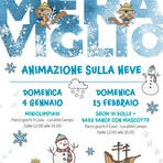 Alpe di Mera, torna l’animazione sulla neve: il 15 febbraio show di bolle e baby dance con mascotte