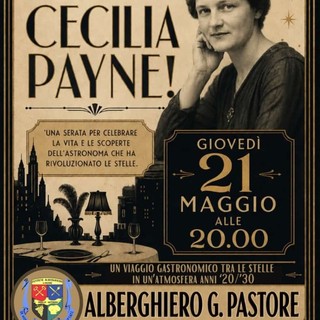 A Varallo una cena dedicata a Cecilia Payne all’Istituto Alberghiero Pastore