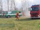 Scatta l’allarme per un incendio, fiamme tra Curino e Sostegno (foto di repertorio)