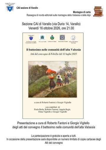 Al CAI Varallo partono le serate culturali Al CAI Varallo partono le serate culturali