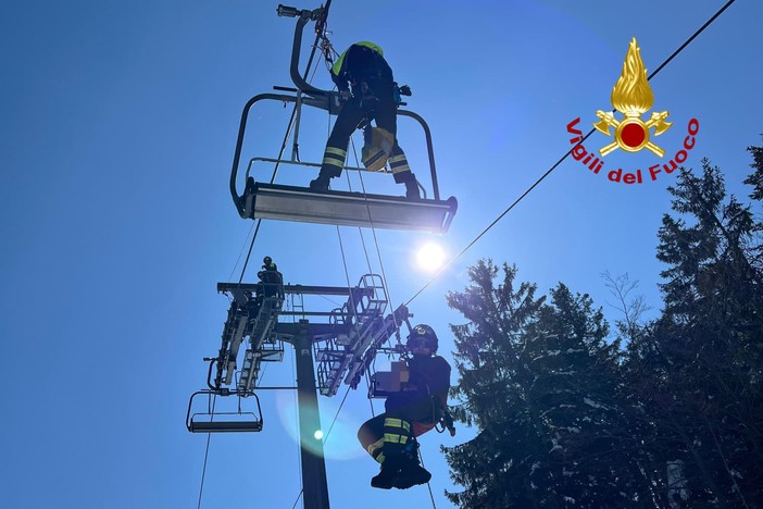 Esercitazione SAF dei Vigili del Fuoco all’Alpe di Mera