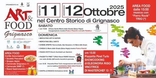 A Grignasco “Art &amp; Food”: due giorni tra gusto, arte e tradizione