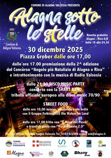 Alagna Valsesia, “Alagna sotto le stelle” tra premiazioni, musica e street food in Piazza Grober