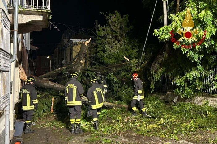 Dal nord ovest: Violento temporale nell'Alessandrino, numerosi interventi dei Vigili del Fuoco nella notte