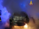 Auto in fiamme a Coggiola (foto di repertorio)