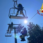 Esercitazione SAF dei Vigili del Fuoco all’Alpe di Mera Esercitazione SAF dei Vigili del Fuoco all’Alpe di Mera