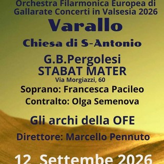 A Varallo lo “Stabat Mater” di Pergolesi risuona nella chiesa di Sant’Antonio