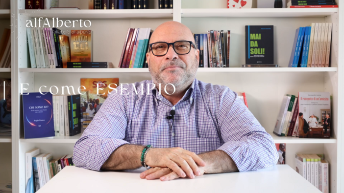 Alfalberto, E come Esempio: ciò che siamo conta più di ciò che diciamo