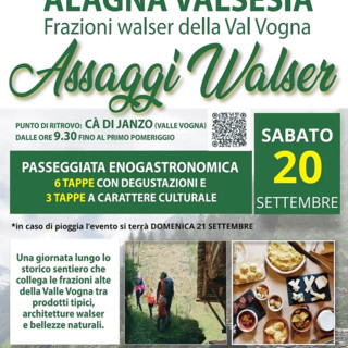 &quot;Assaggi Walser&quot;: una camminata enogastronomica in Valle Vogna