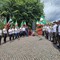 Gli alpini valsesiani arrivano a Guardabosone: un'altra tappa per il gruppo diretto all'Adunata di Biella