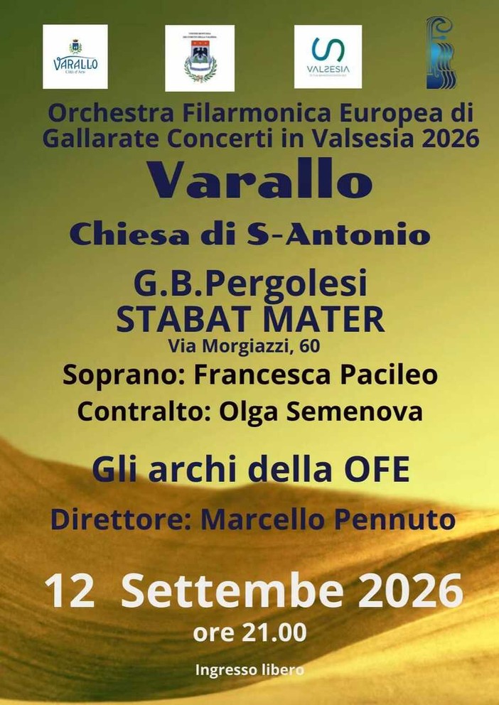 A Varallo lo “Stabat Mater” di Pergolesi risuona nella chiesa di Sant’Antonio