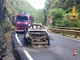 Auto a GPL in fiamme, Vigili del Fuoco di Varallo in azione Auto a GPL in fiamme, Vigili del Fuoco di Varallo in azione