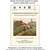 Al CAI Varallo partono le serate culturali Al CAI Varallo partono le serate culturali