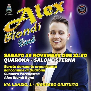 Quarona organizza la Veglia danzante di Natale con l’orchestra Alex Biondi Band