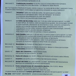 Civasco, agosto ricco di eventi tra tradizione, musica, natura e convivialità