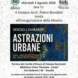 Varallo, in Biblioteca si inaugura la mostra “Astrazioni Urbane” di Sergio Lombardi