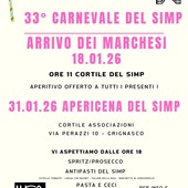 A Grignasco il Carnevale del Simp entra nel vivo tra arrivo dei Marchesi e “AperiCena” nel cortile delle Associazioni