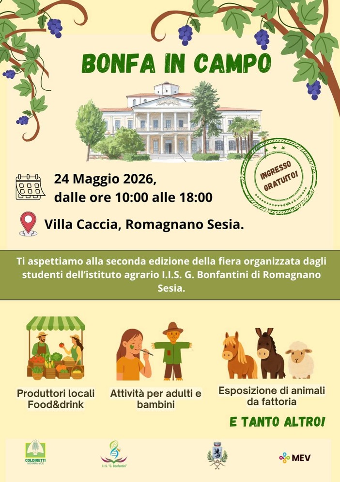 A Romagnano Sesia la seconda edizione di “Bonfa in Campo”