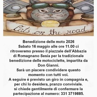 Romagnano Sesia, torna la tradizionale benedizione delle moto