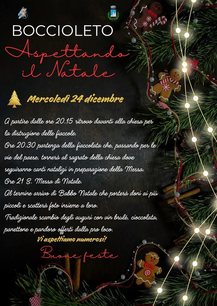 Boccioleto, fiaccolata e tradizioni per la vigilia con “Aspettando il Natale”
