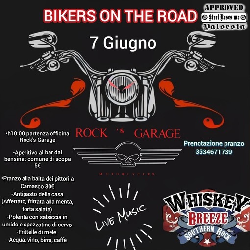Bikers on the Road, il 7 giugno una giornata tra moto, musica e convivialità