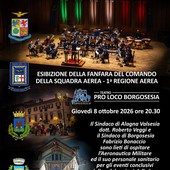 8-9-10 ottobre: Fanfara dell’Aeronautica a Borgosesia e villaggio sanitario ad Alagna 8-9-10 ottobre: Fanfara dell’Aeronautica a Borgosesia e villaggio sanitario ad Alagna