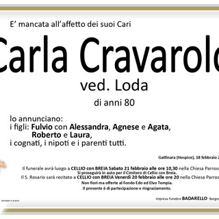 Carla Cravarolo, ved. Loda