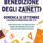 Borgosesia, domenica la benedizione degli zainetti per l’inizio dell’anno scolastico Borgosesia, domenica la benedizione degli zainetti per l’inizio dell’anno scolastico