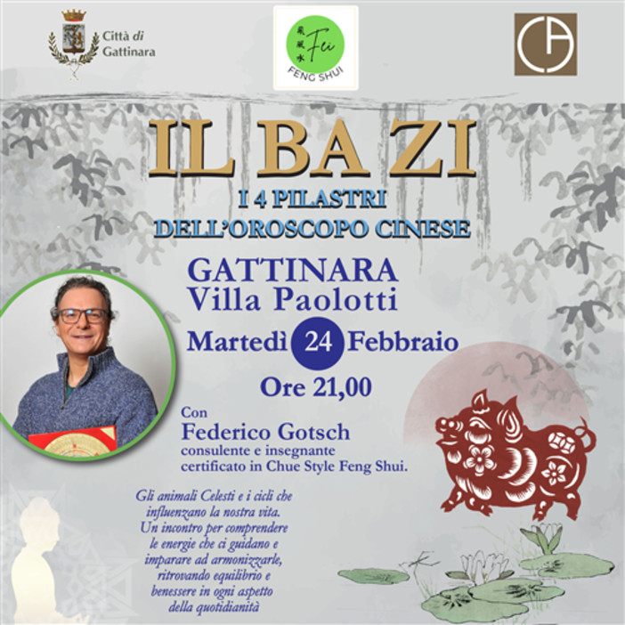 A Gattinara un incontro sul BA ZI, i quattro pilastri dell’oroscopo cinese: appuntamento a Villa Paolotti