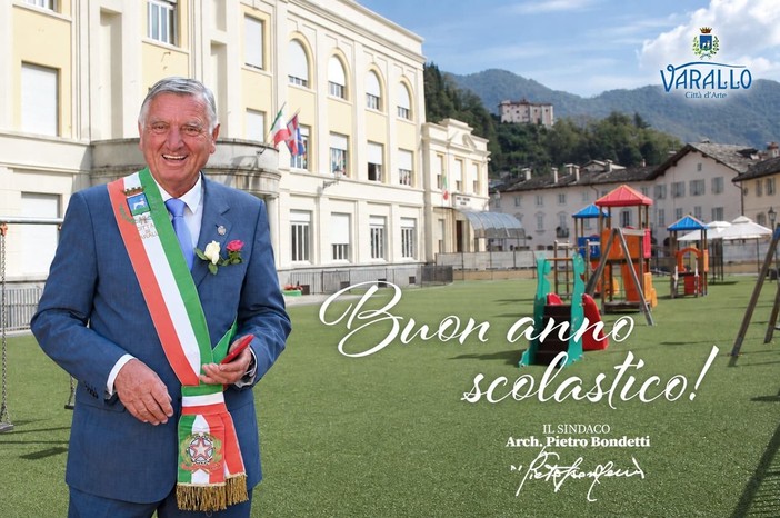 Varallo, il sindaco Bondetti augura buon anno scolastico: “Una città ricca di opportunità per crescere e formarsi” Varallo, il sindaco Bondetti augura buon anno scolastico: “Una città ricca di opportunità per crescere e formarsi”