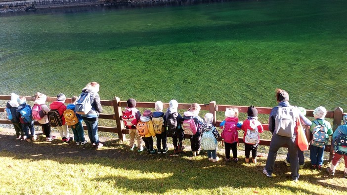 Rimasco, i bambini delle scuole dell’infanzia di Alagna e Scopello in visita alla diga: una mattinata alla scoperta del territorio
