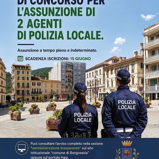 Borgosesia, concorso per due istruttori di Polizia Locale