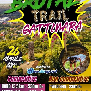 A Gattinara torna il Brutal Trail: il 26 aprile sfida tra colline, sterrati e percorsi per tutti i livelli