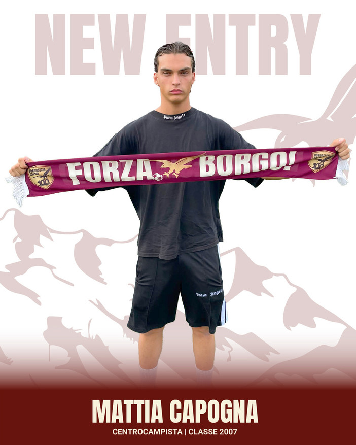 Borgosesia Calcio, Mattia Capogna approda in granata Borgosesia Calcio, Mattia Capogna approda in granata