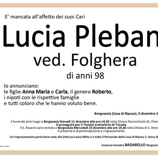 Lucia Plebani, ved. Folghera Lucia Plebani, ved. Folghera