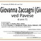 Giovanna Zaccagni, ved. Pavese