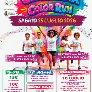 Gattinara si prepara alla Color Run: sabato 25 luglio una serata tra colori, musica e divertimento