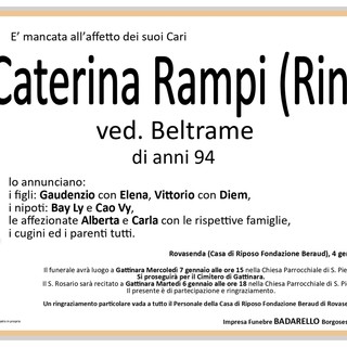 Caterina Rampi (Rina), ved. Beltrame