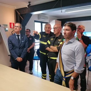 Incendi in Valsesia, oltre 400 ettari bruciati a Cravagliana: sopralluogo al Comando operazioni