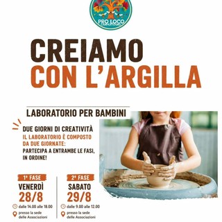 Domani a Campertogno parte “Creiamo con l’argilla”, laboratorio per bambini in due giornate