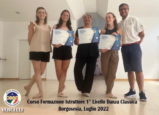Formazione Istruttore 1 livello danza classica CSEN a Borgosesia