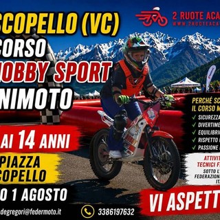 Scopello, sabato corso Hobby Sport Minimoto per bambini e ragazzi