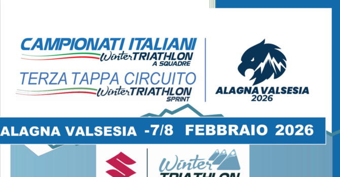 Alagna Valsesia capitale del Winter Triathlon: nel weekend del 7 e 8 febbraio i Campionati Italiani a squadre