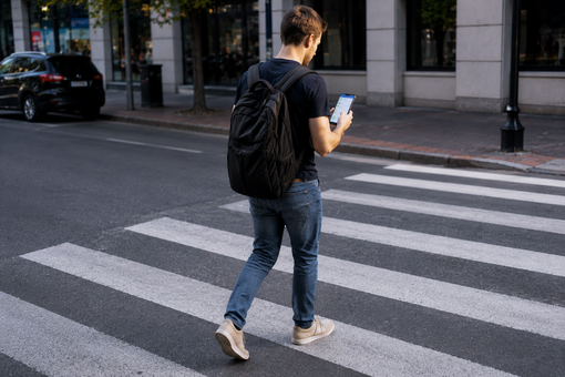 Occhio allo smartphone sulle strisce: il nuovo Codice della Strada potrebbe costare 75 euro ai pedoni (foto di repertorio)