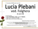 Lucia Plebani, ved. Folghera