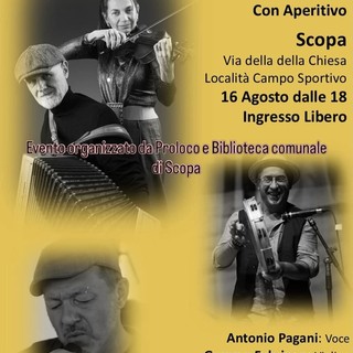 Scopa, il 16 agosto concerto a ballo folk con aperitivo