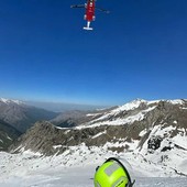 Dal nord ovest: Scialpinista precipita sul Monte Marguareis nel cuneese, intervento del Soccorso Alpino e recupero in elicottero