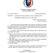 Gattinara, convocata l’Assemblea Generale dell’Associazione Nazionale Carabinieri