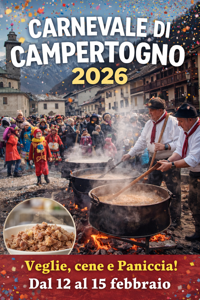 A Campertogno torna il Carnevale 2026 tra cene, veglia danzante e la 79ª Paniccia